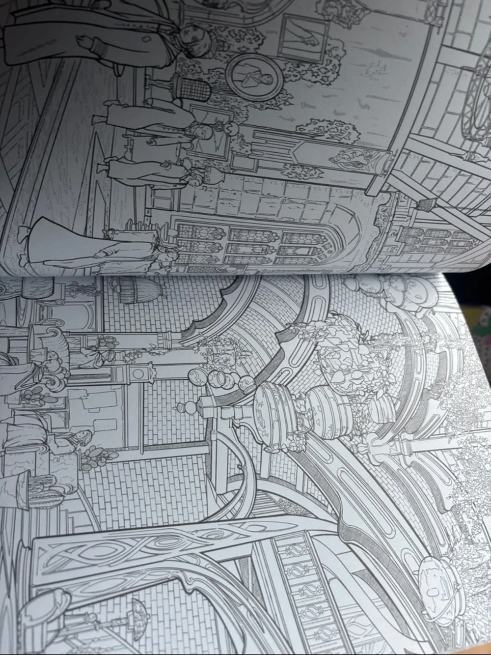 Hogwarts Legacy Official Coloring Book - White & Gold Accents